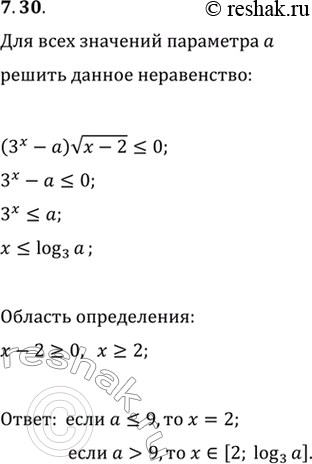 Изображение Упр.7.30 ГДЗ Мерзляк 11 класс Углубленный уровень
